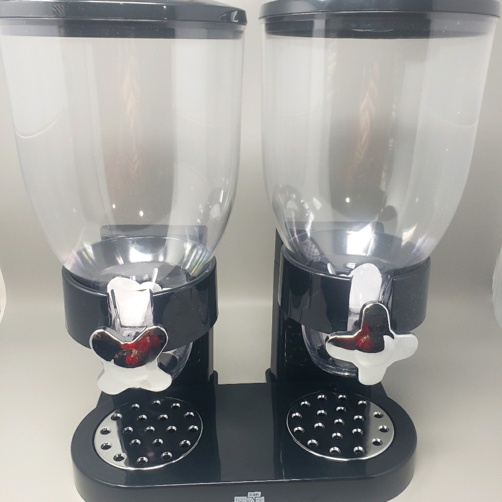 Honey-Can-Do Black Double Cereal Dispenser